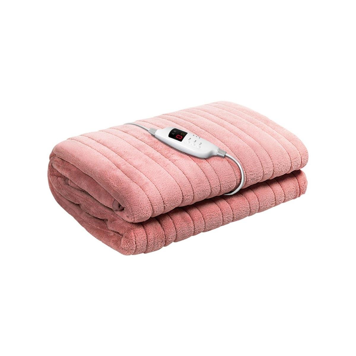 Giselle Bedding Electric Heated Throw Rug Fleece Washable Snuggle Blanket  Pink - Bunnings Australia