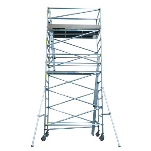 Instant Access 1.3m x 6m 225kg Aluminium Double Width Mobile Scaffold ...