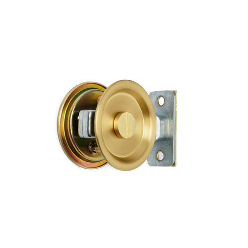 LANE Cavity Slider Set Privacy Brushed Brass L537972 - Bunnings Australia