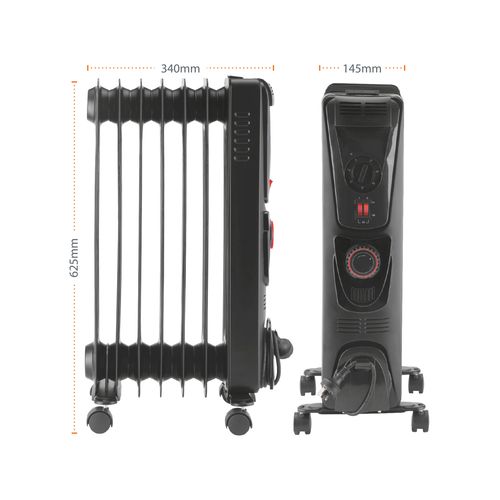 Arlec 1500W 7 Fin Oil Heater With 24Hr Timer Bunnings Australia