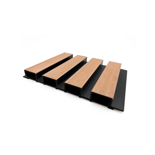 QuickBoard 210 x 21mm 4.8m Light Ash Castellated PVC Composite Timber ...