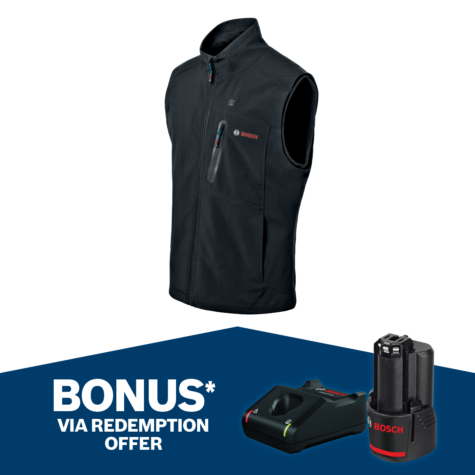 Bosch Blu Skin Heater Vest - XXX Large - Bunnings Australia