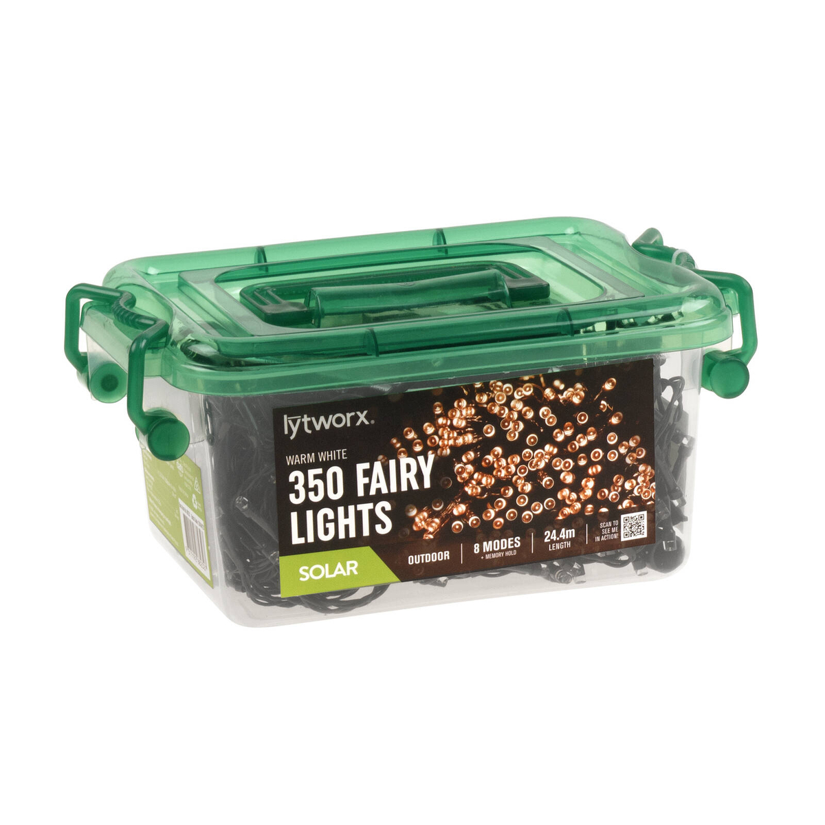 Lytworx Warm White Solar Fairy Lights - 350 Pack - Bunnings Australia