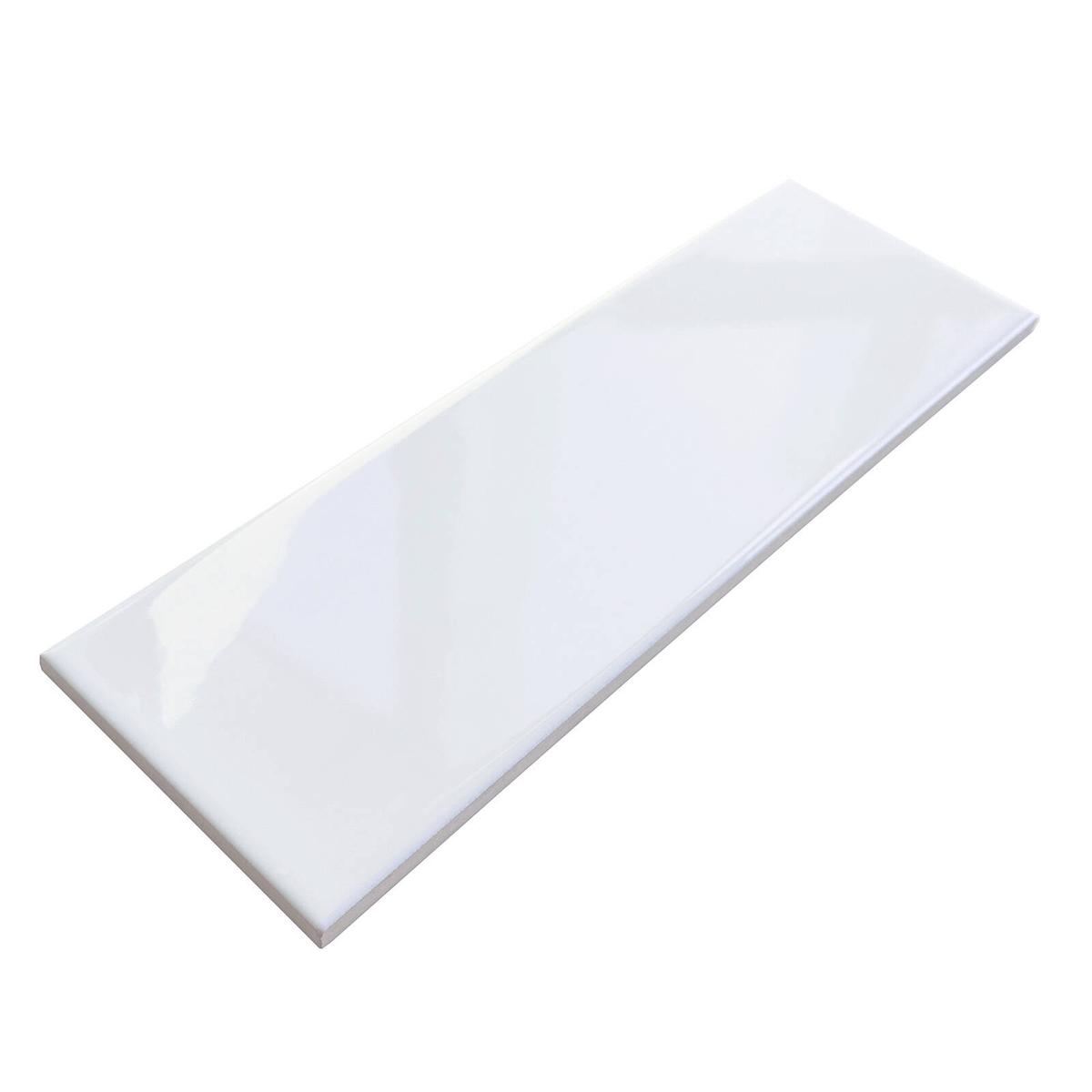 Duratile 10 x 30cm 1.02m² White Gloss Subway Wall Tile - 34 Carton ...