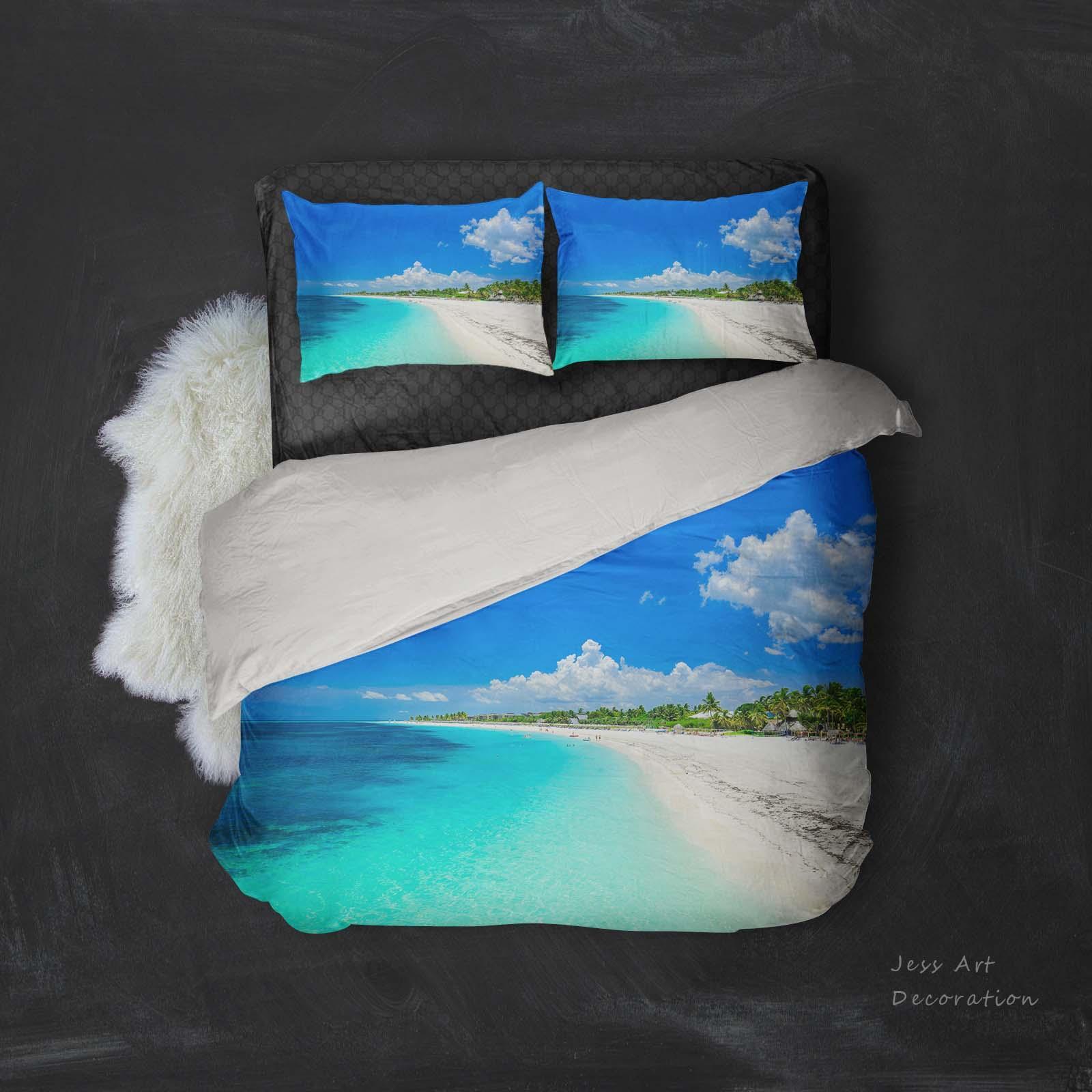 3D Beach Sunset 049 Bed Pillowcases Quilt main image 1