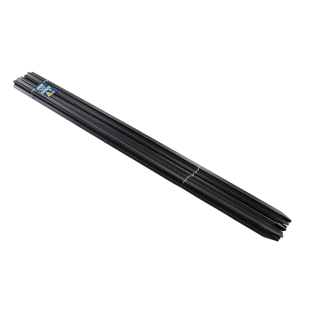 Longyard 165cm 1.7kg/m Black Steel Fence Post - 10 Pack - Bunnings ...