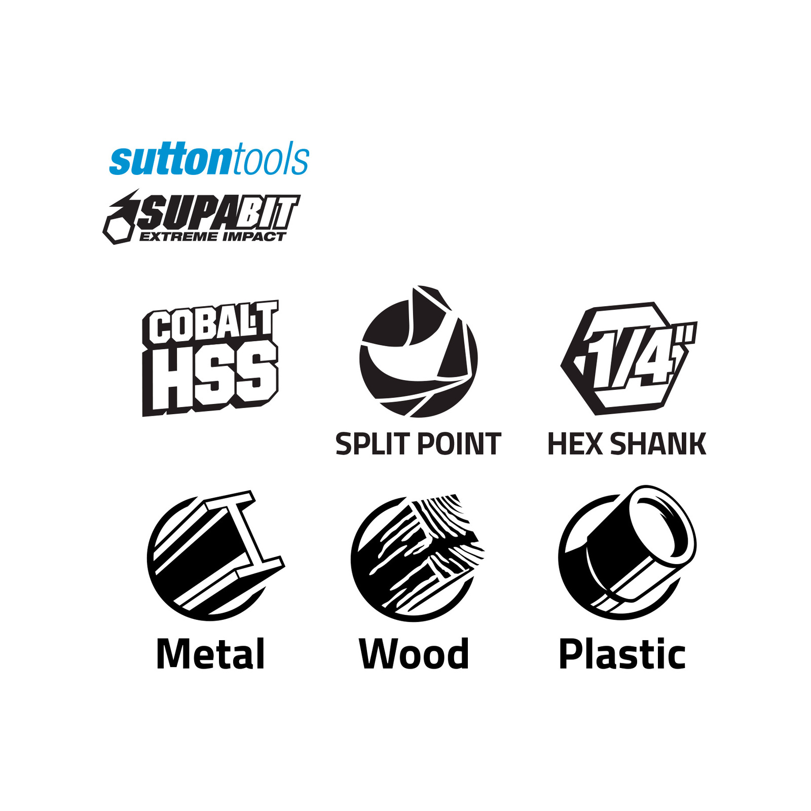Sutton Tools 5 Piece Supabit Impact Drill Bit Set - Bunnings Australia