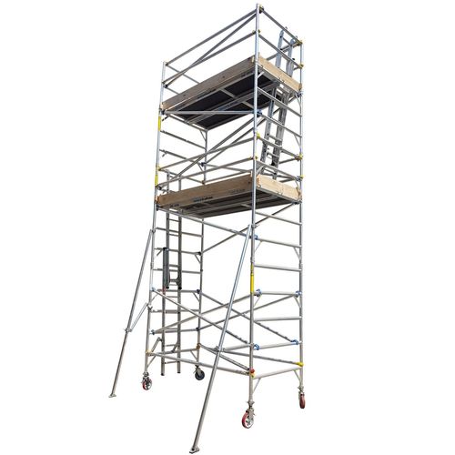 Instant Access 5.5m 225kg Aluminium Double Width Mobile Scaffold Tower ...