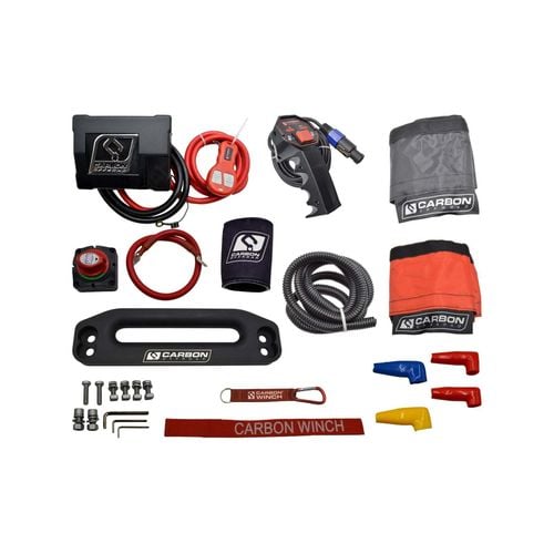 Carbon 12K - 12000lb Winch V3X - BYO Hook
