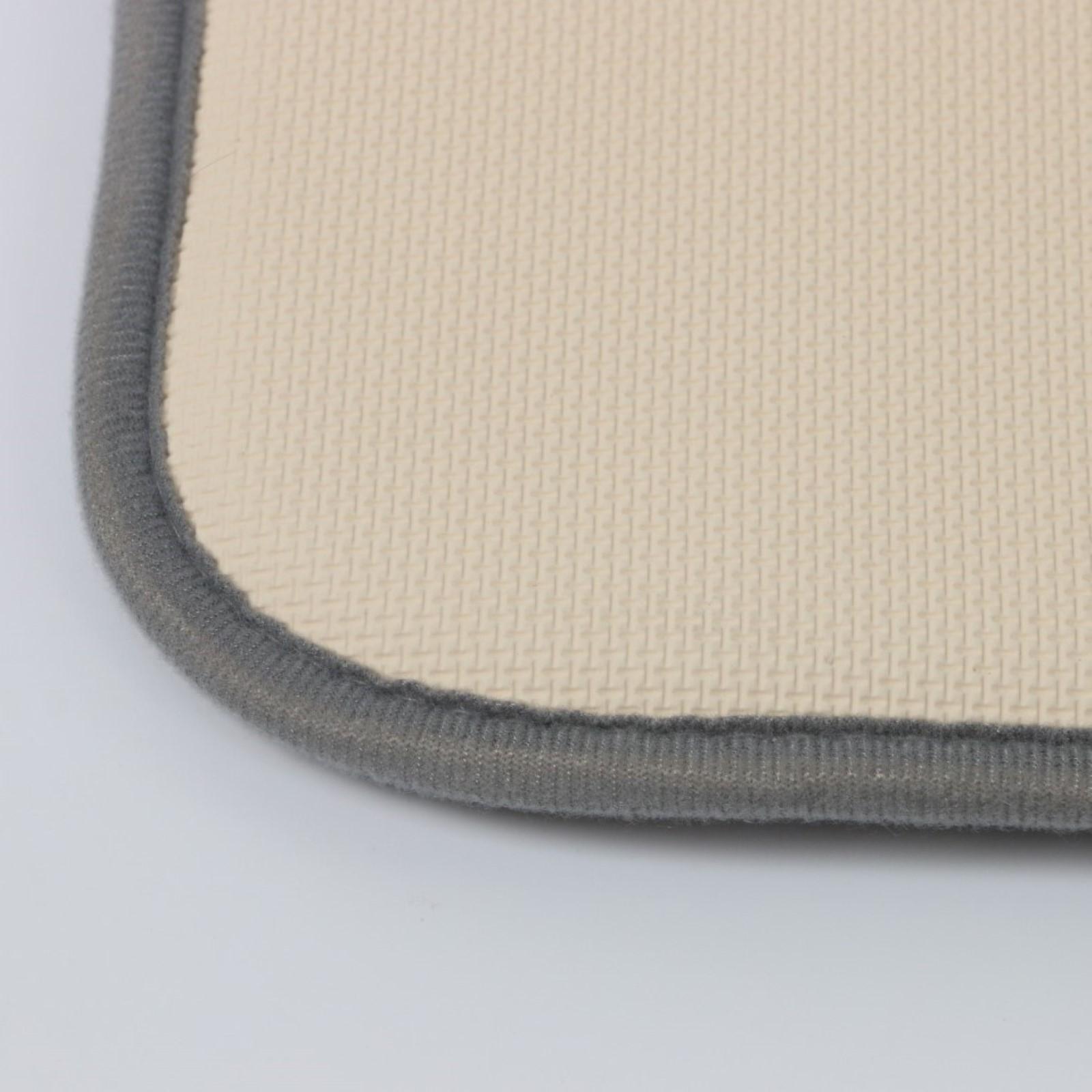 Barelli Bath Mat Rectangular 50cm x 80cm Non-Slip Memory Foam Grey ...