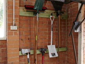 DIY Step Image - How to store garden tools . Blob storage upload.