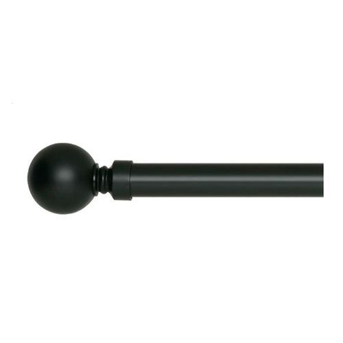 Windoware Admire 210 - 300cm Black Ball Finial Expandable Rod Set ...