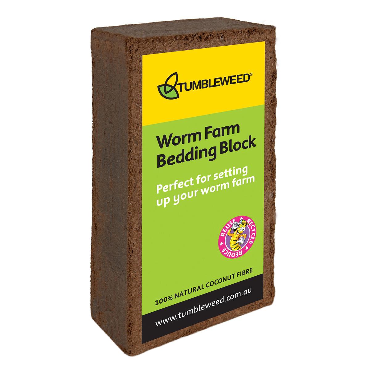 Tumbleweed Worm Farm Bedding Block - Bunnings Australia