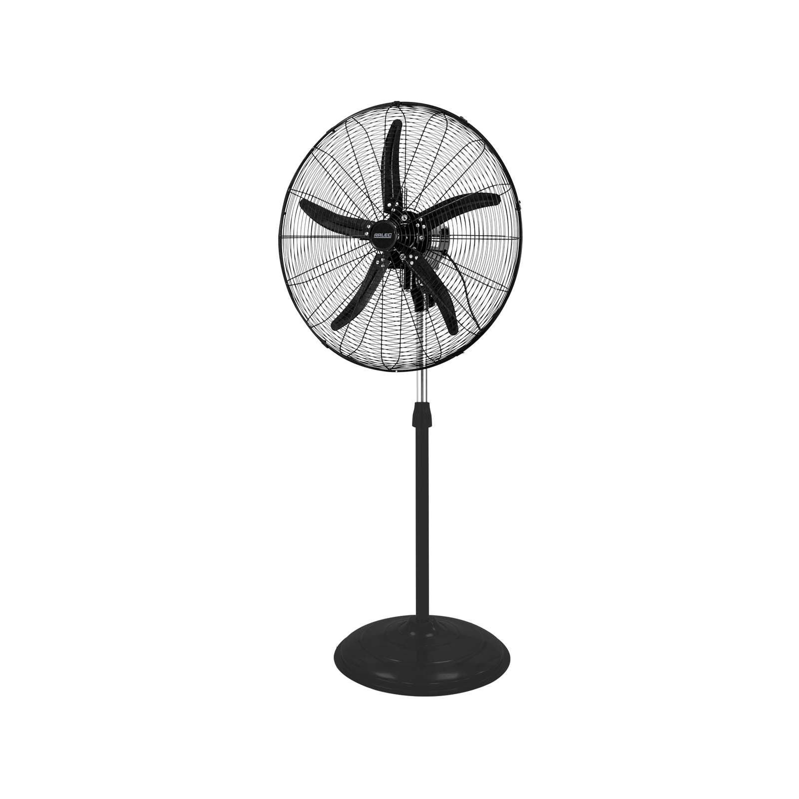 Arlec 70cm Black 5 Blade Industrial Pedestal Fan - Bunnings Australia