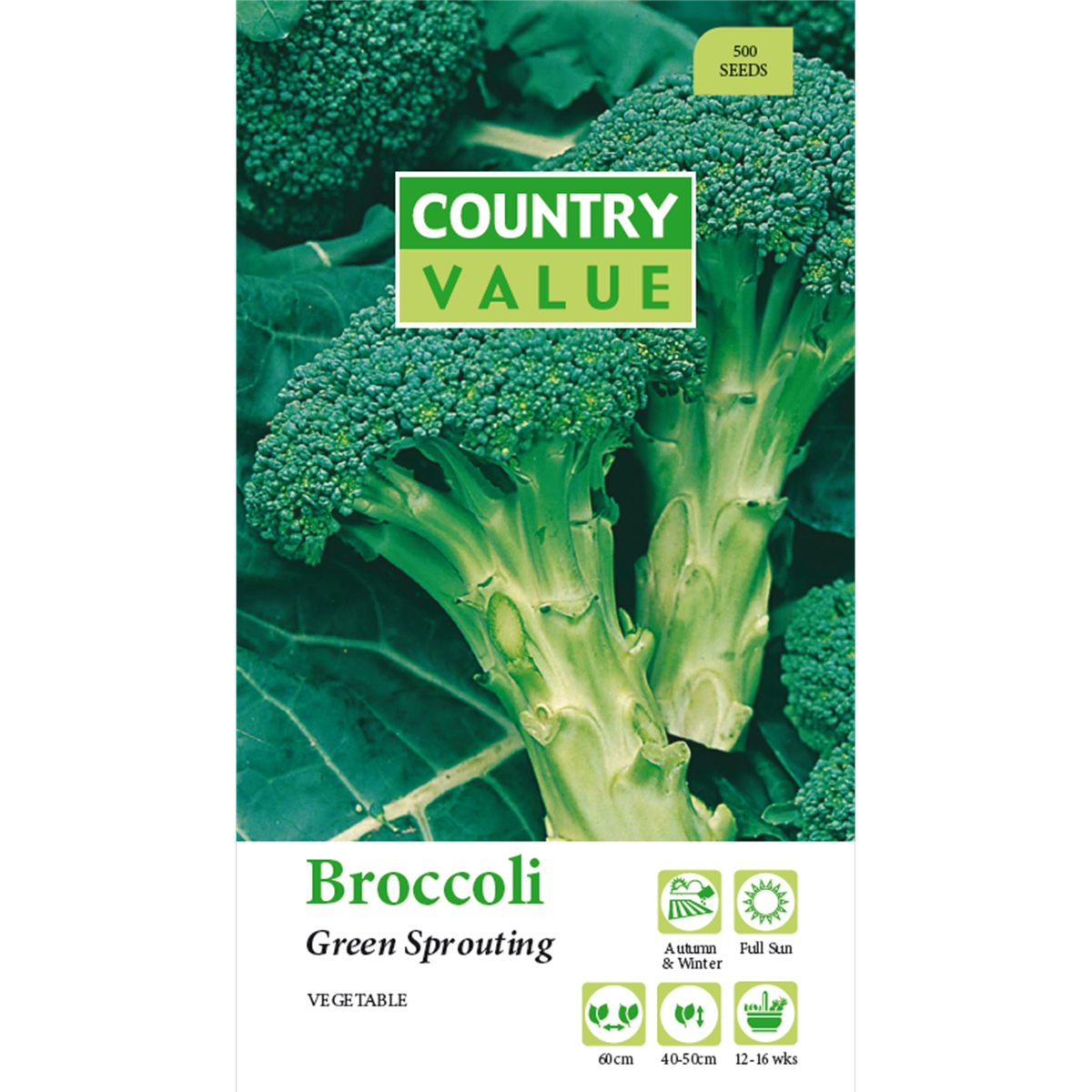 Country Value Green Sprouting Broccoli Vegetable Seeds - Bunnings Australia
