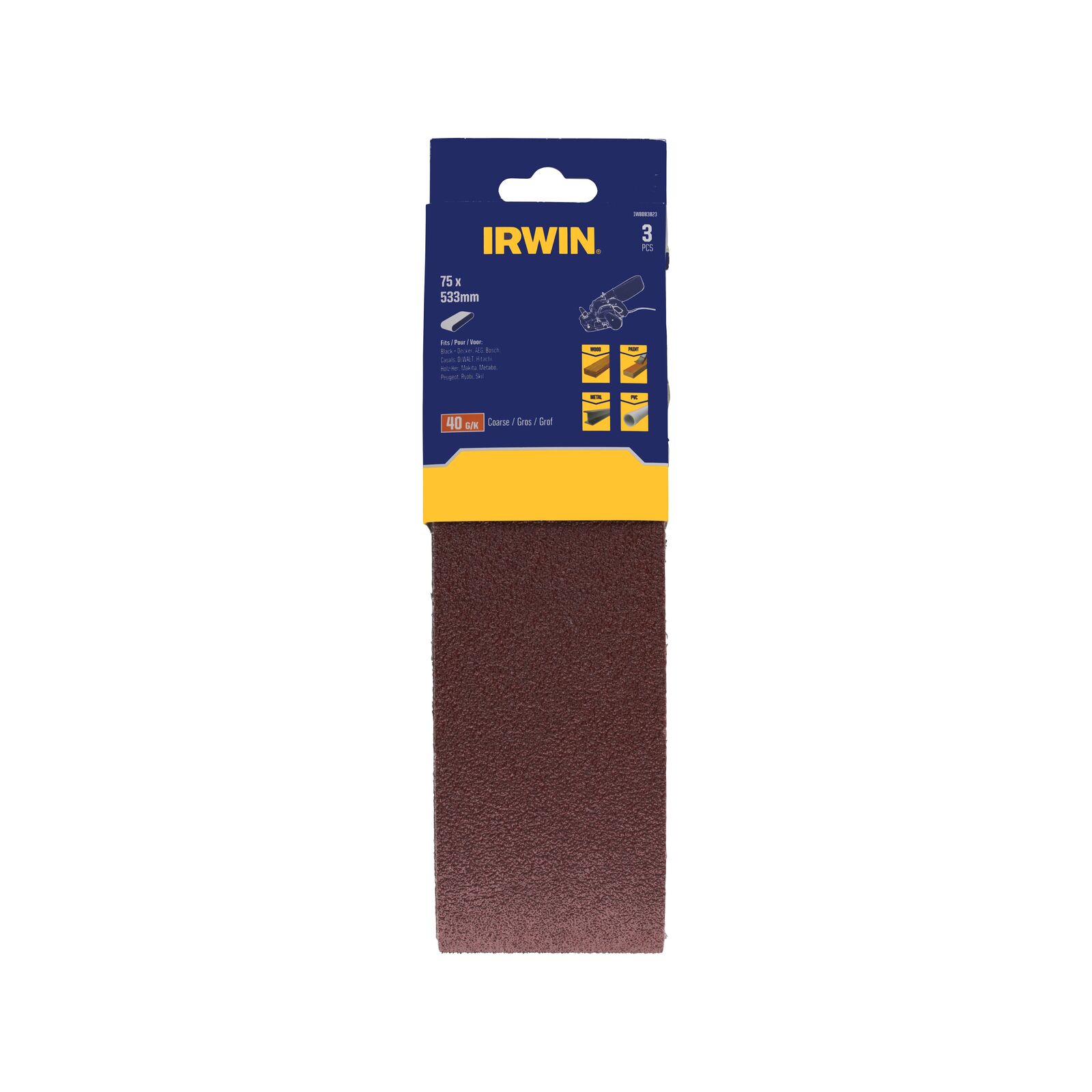 Einhell 6pc 75 X 457 Sanding Belt Set - Morris Mica