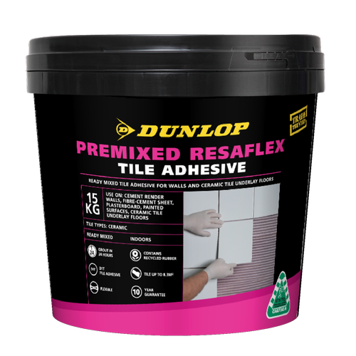 Dunlop 15kg Premixed Resaflex Wall and Floor Adhesive - Bunnings Australia