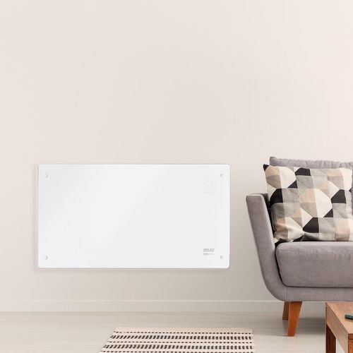 Arlec 2400W White Grid Connect Glass Panel Heater - Bunnings New Zealand