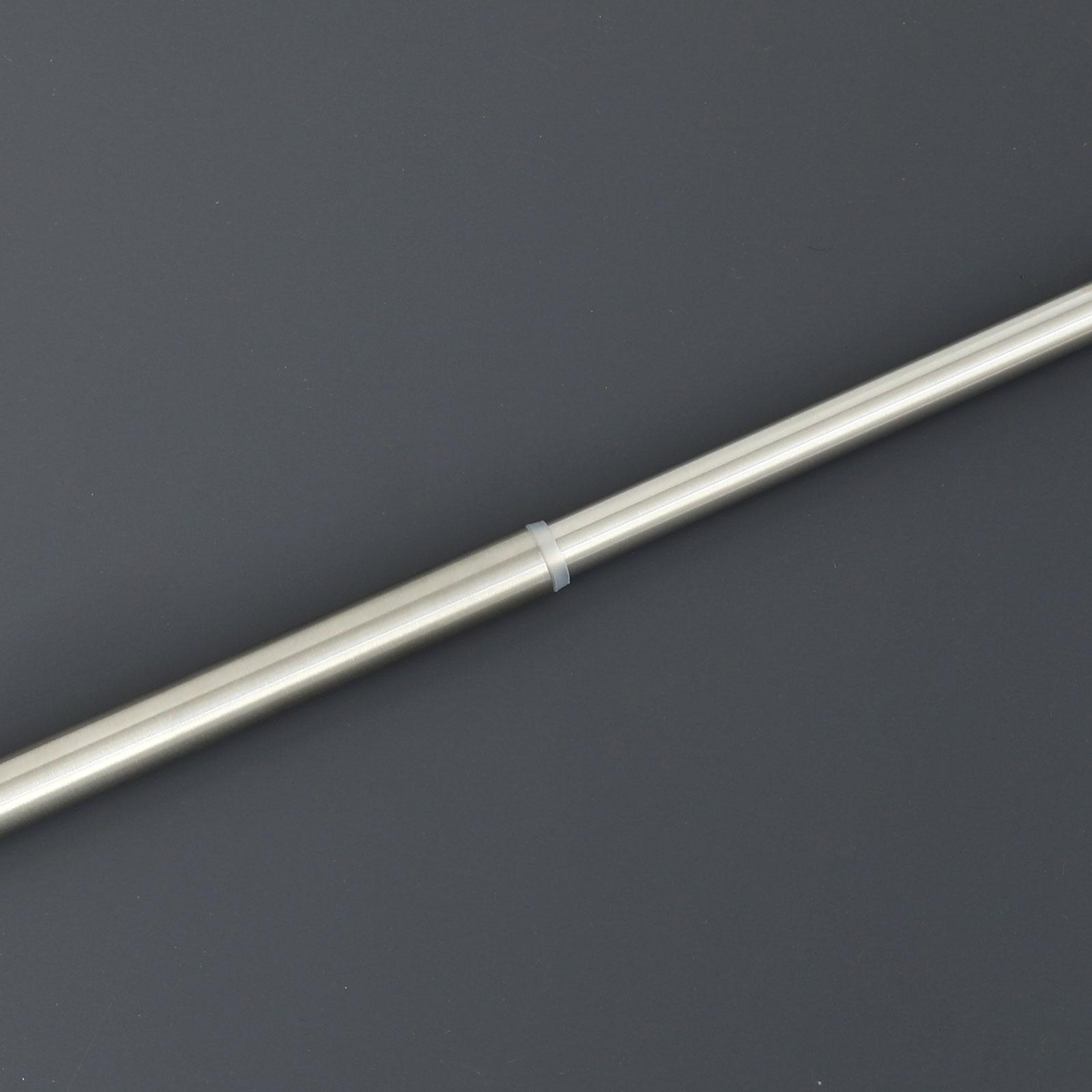 Windoware 1300-2400mm 19/22mm Satin Jazz Adjustable Metal Curtain Rod ...