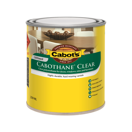 Cabot's 250ml Matt Cabothane Clear Polyurethane Timber Varnish ...