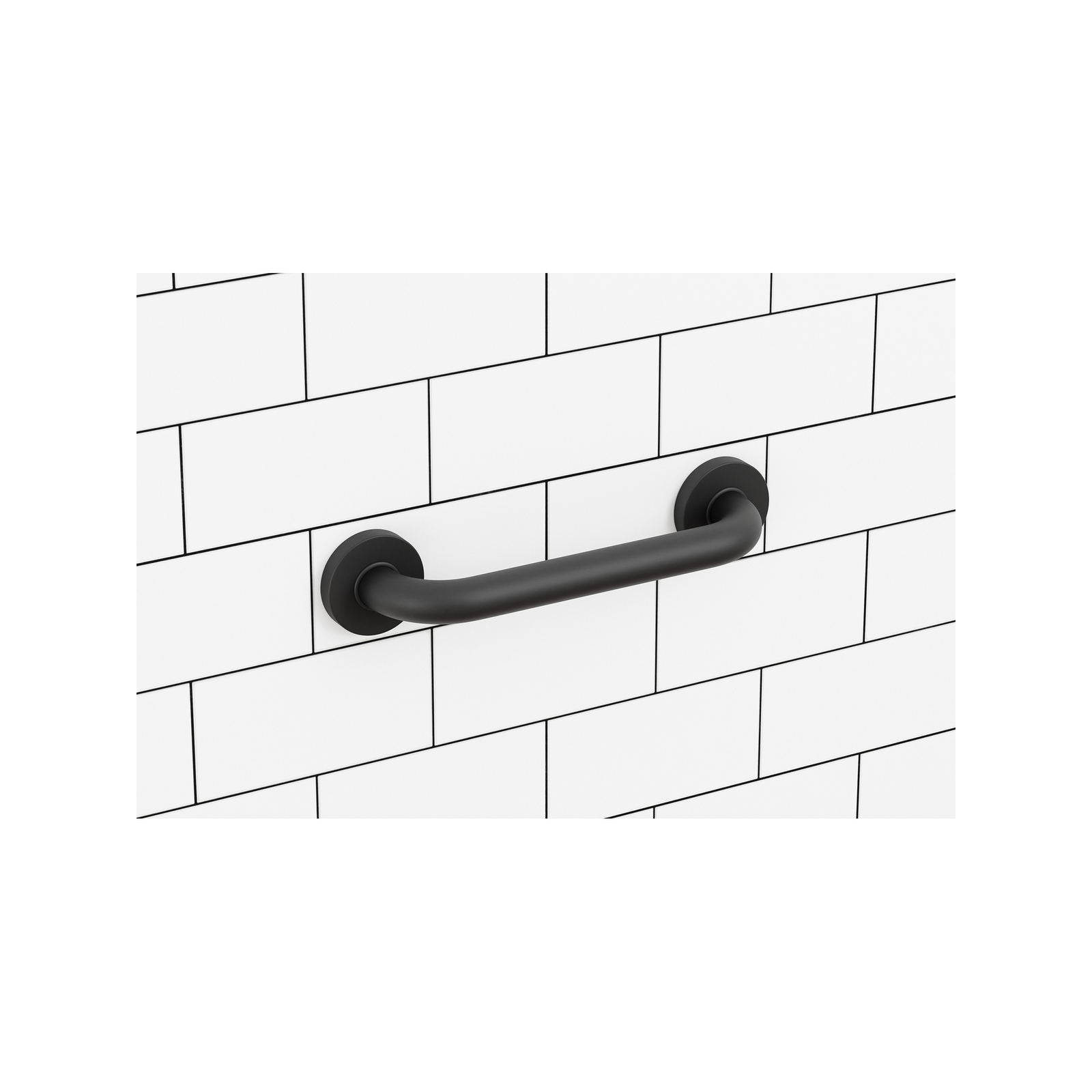 evekare 300mm Matte Black Grab Rail Bunnings Australia