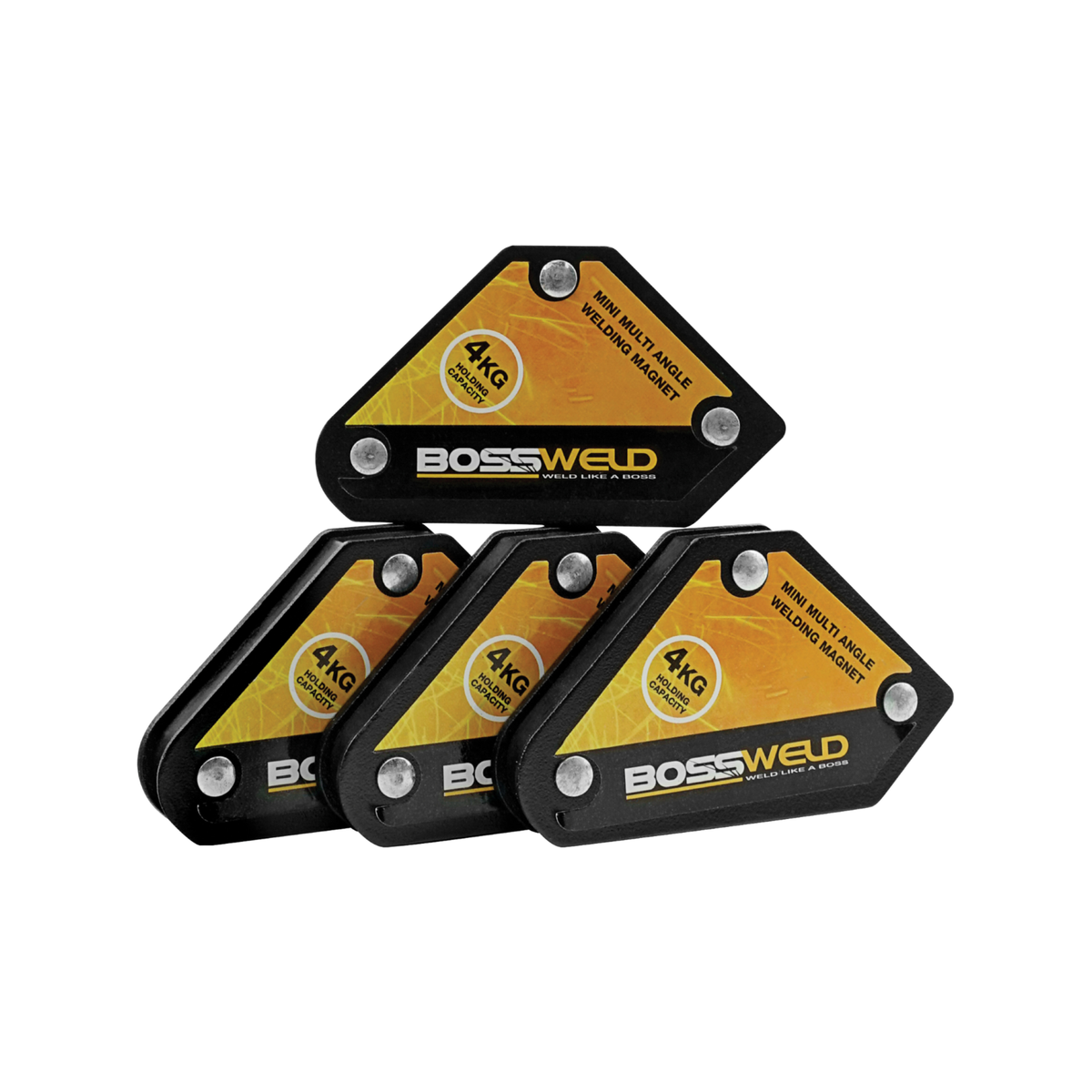 Bossweld Multi Angle Mini Magnet - 4 Pack - Bunnings New Zealand