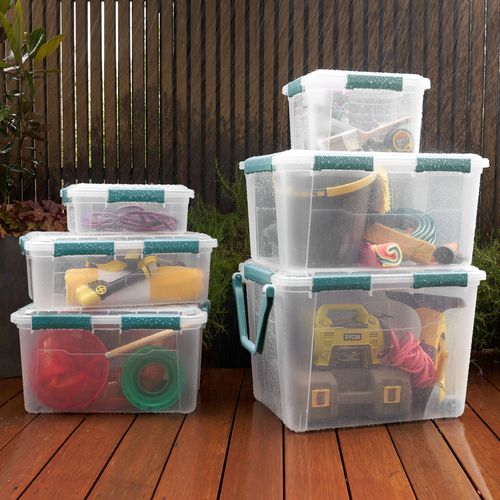 Ezy Storage 100L Waterproof IP67 Clear Storage Container - Bunnings ...