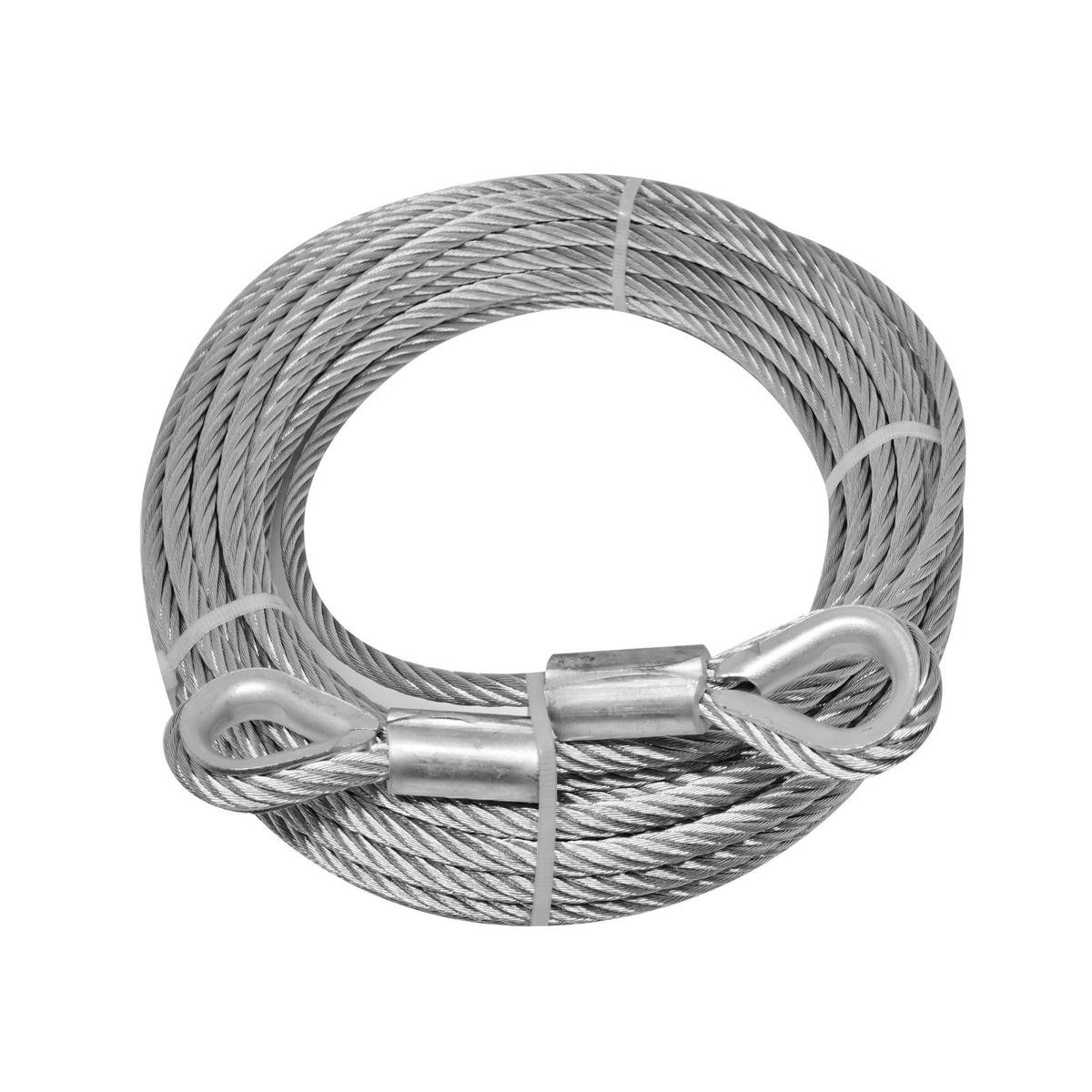 Pinnacle 6mm x 12m Galvanised Wire Rope With Loops - Bunnings Australia