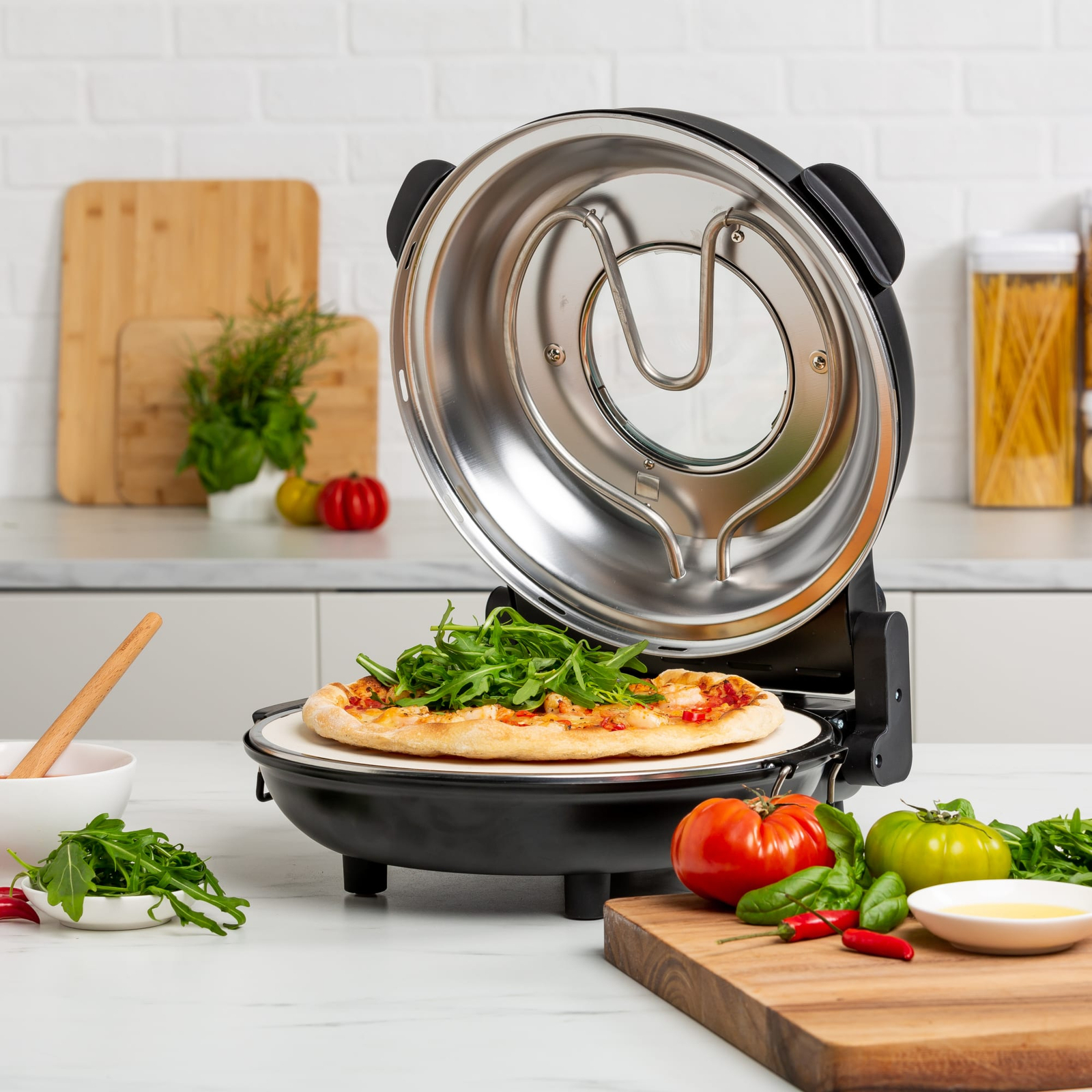 Wolstead Pro Rapido Pizza Oven Matte Black - Bunnings Australia