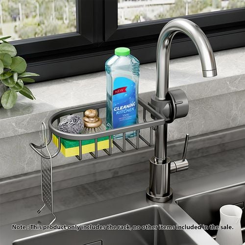 Soga Dark Grey Single Kitchen Sink Organiser - Bunnings Australia