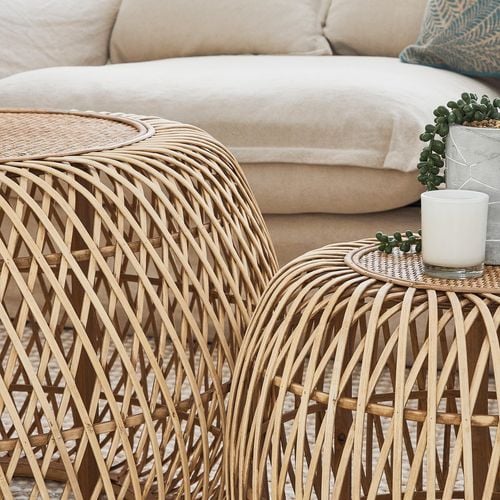 Cane coffee table deals bunnings