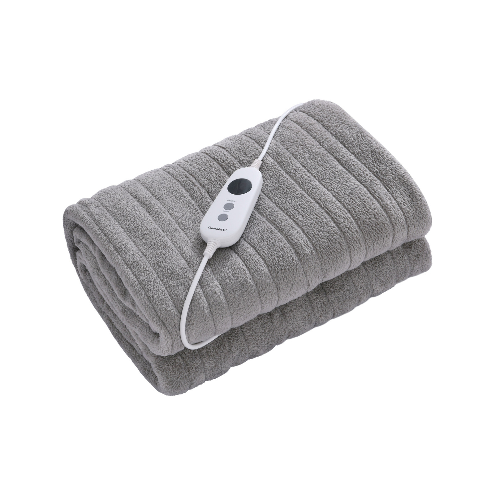Dreamaker Electric Heated Throw Blanket - Silver - Bunnings Australia