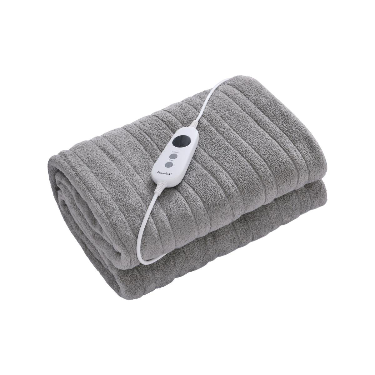 Dreamaker Electric Heated Throw Blanket - Silver - Bunnings Australia