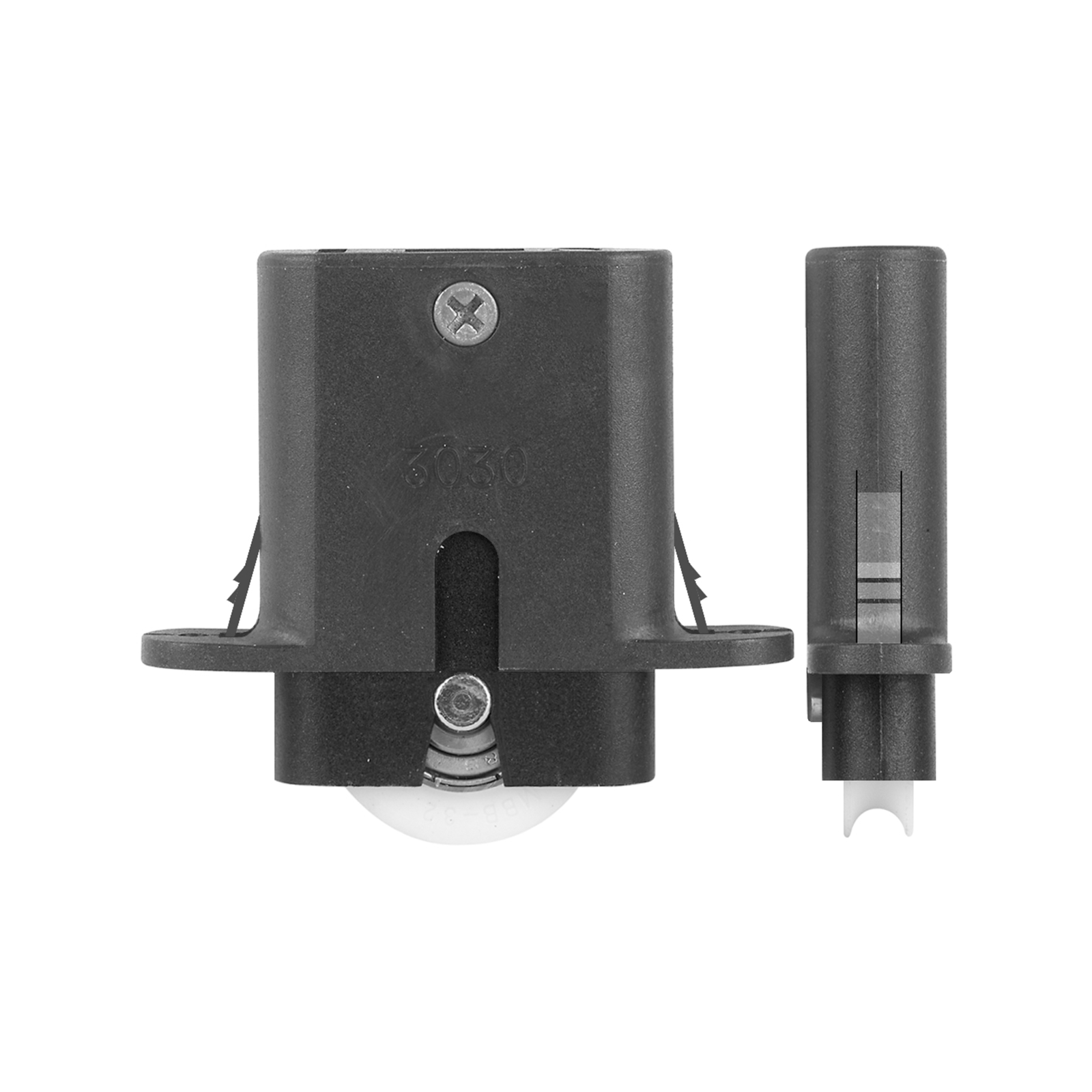Rolltrak Adjustable Heavy Duty Nylon Carriage And Roller - Bunnings ...