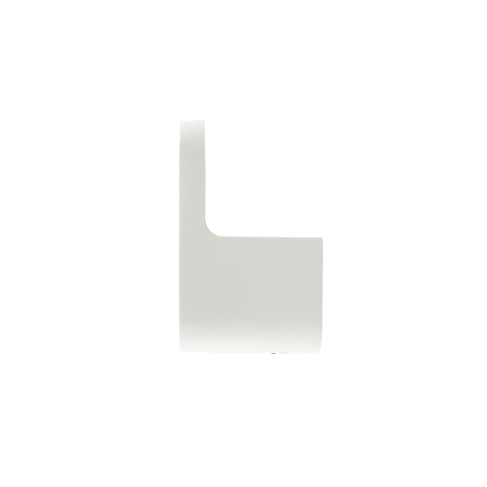 Zenith 62mm Matte White Radius Robe Hook - Bunnings Australia