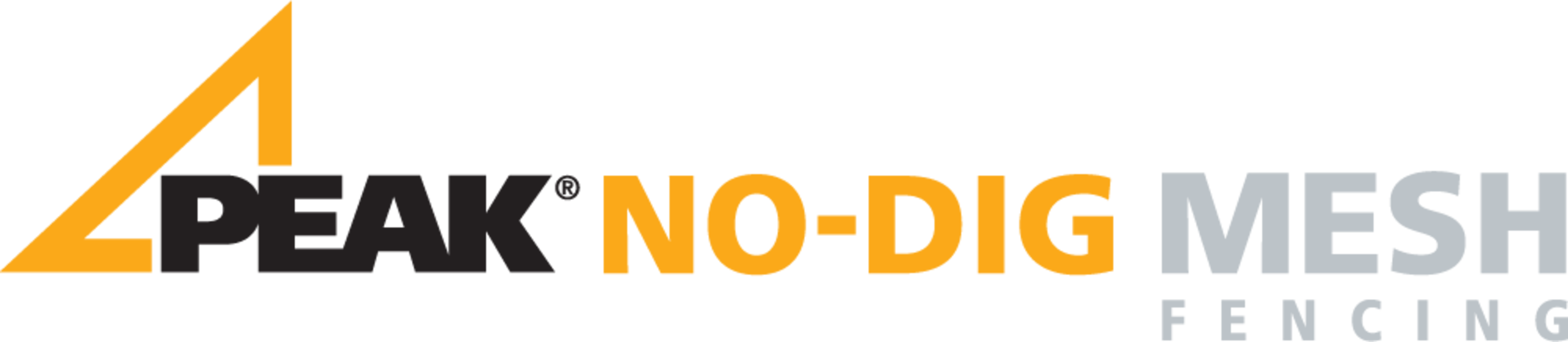 black logo of no mesh dig
