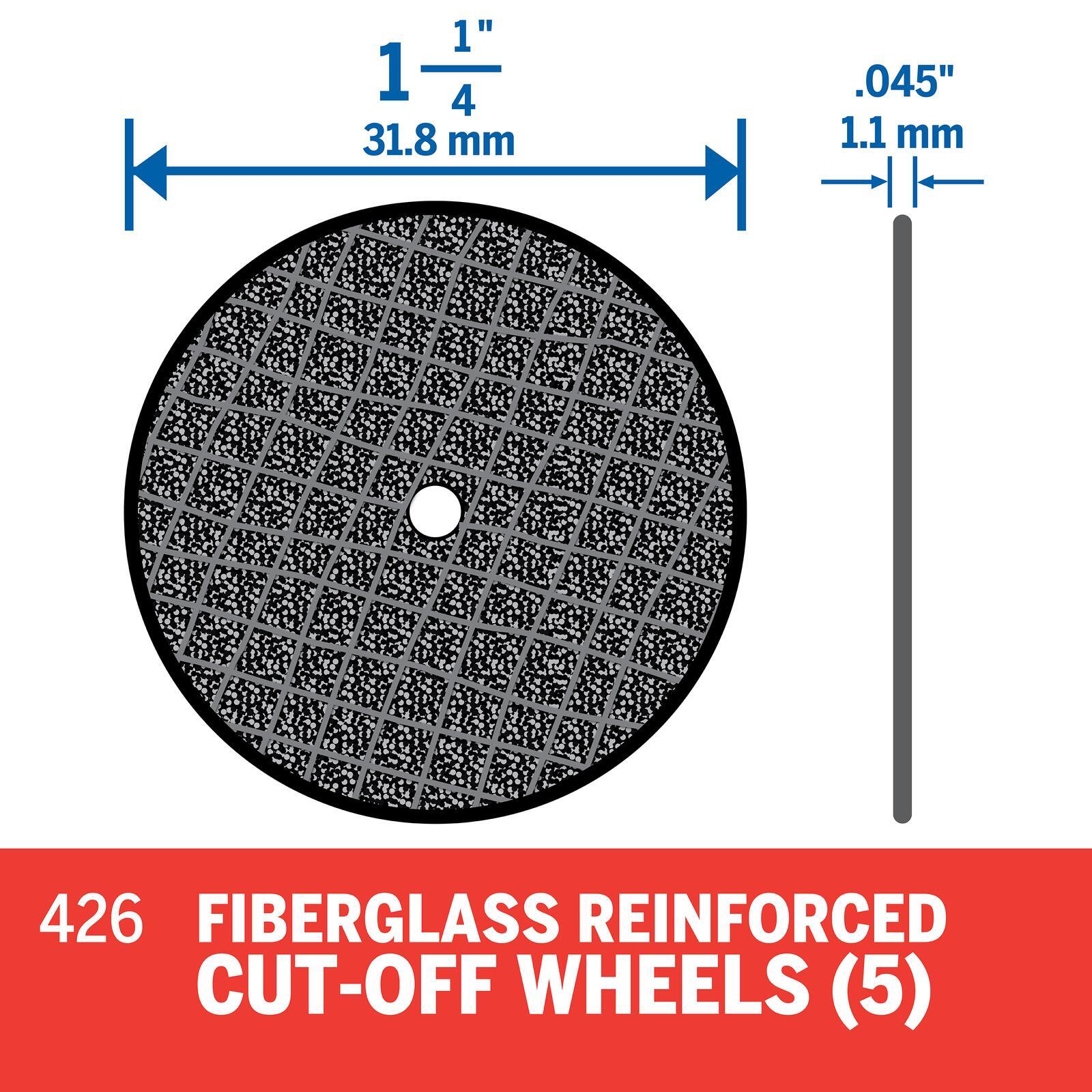 Dremel Reinforced Cut-off Wheels 426 5pk NEW & SEALED Lot Of 5
