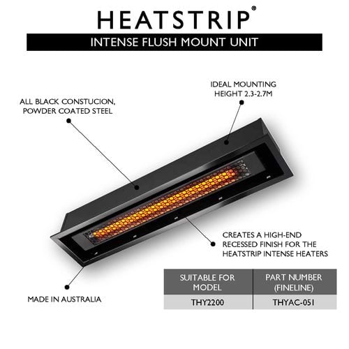 Heatstrip Intense Black Infrared Electric Outdoor Heater - Bunnings New  Zealand