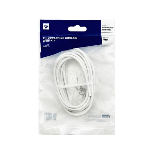 Windoware 5m Expanding Curtain Wire Kit - Bunnings Australia