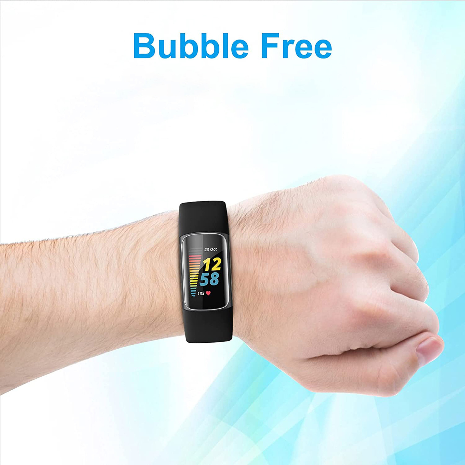 Cover-Discount Fitbit Charge 4 - Custodia protettiva in gomma nera