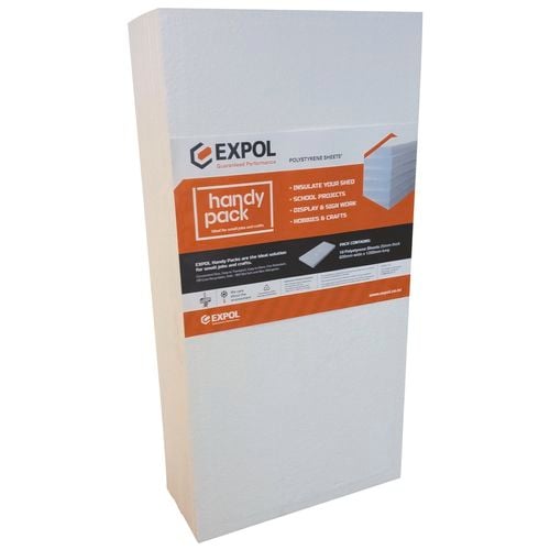 Expol 1200 x 600 x 25mm Handy Pack Polystyrene Sheets - 10 Pack ...