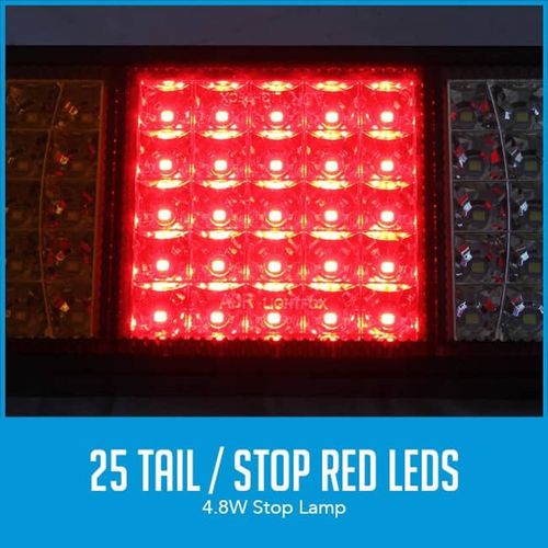 2x LED Trailer Light Reverse Indicator Brake Tail Lights Truck Caravan ...