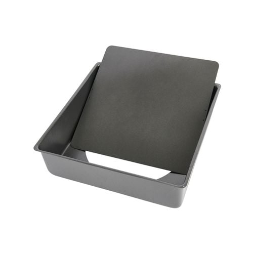 Heavy Base Loose Round Deep Cake Pan 18cm in Carbon