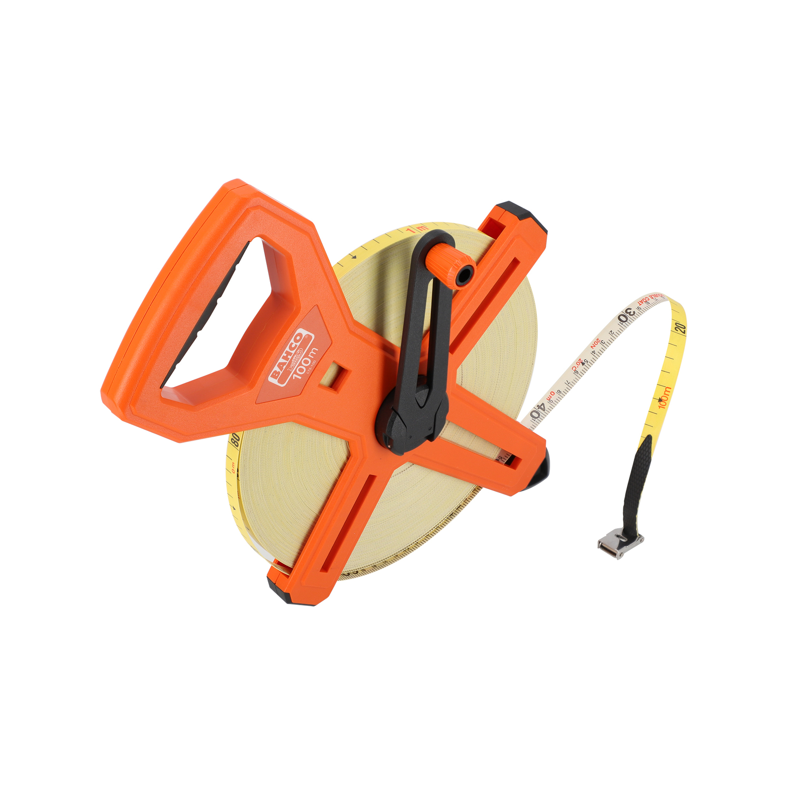 Bahco 5m Metric Measuring Tape | 25mm Wide Blade, Nylon Coated, Belt Clip | MTB-5-25