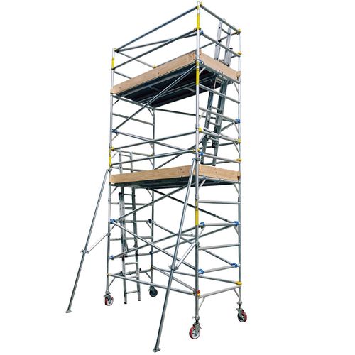 Instant Access 1.3 x 2.5 x 5m 225kg Aluminium Double Width Mobile ...
