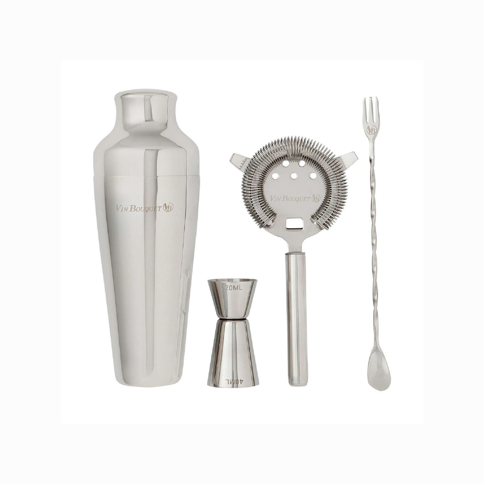Agitatore Per Cocktail Vin Bouquet FIK 026 | Shaker Professionale In Acciaio Per Uso Domestico E Bar
