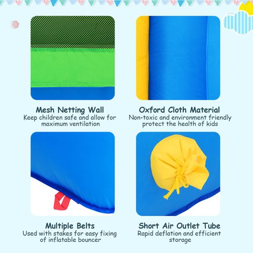 Costway Kids Slide Jumping Castle with Ball Pit NO Blower Bunnings