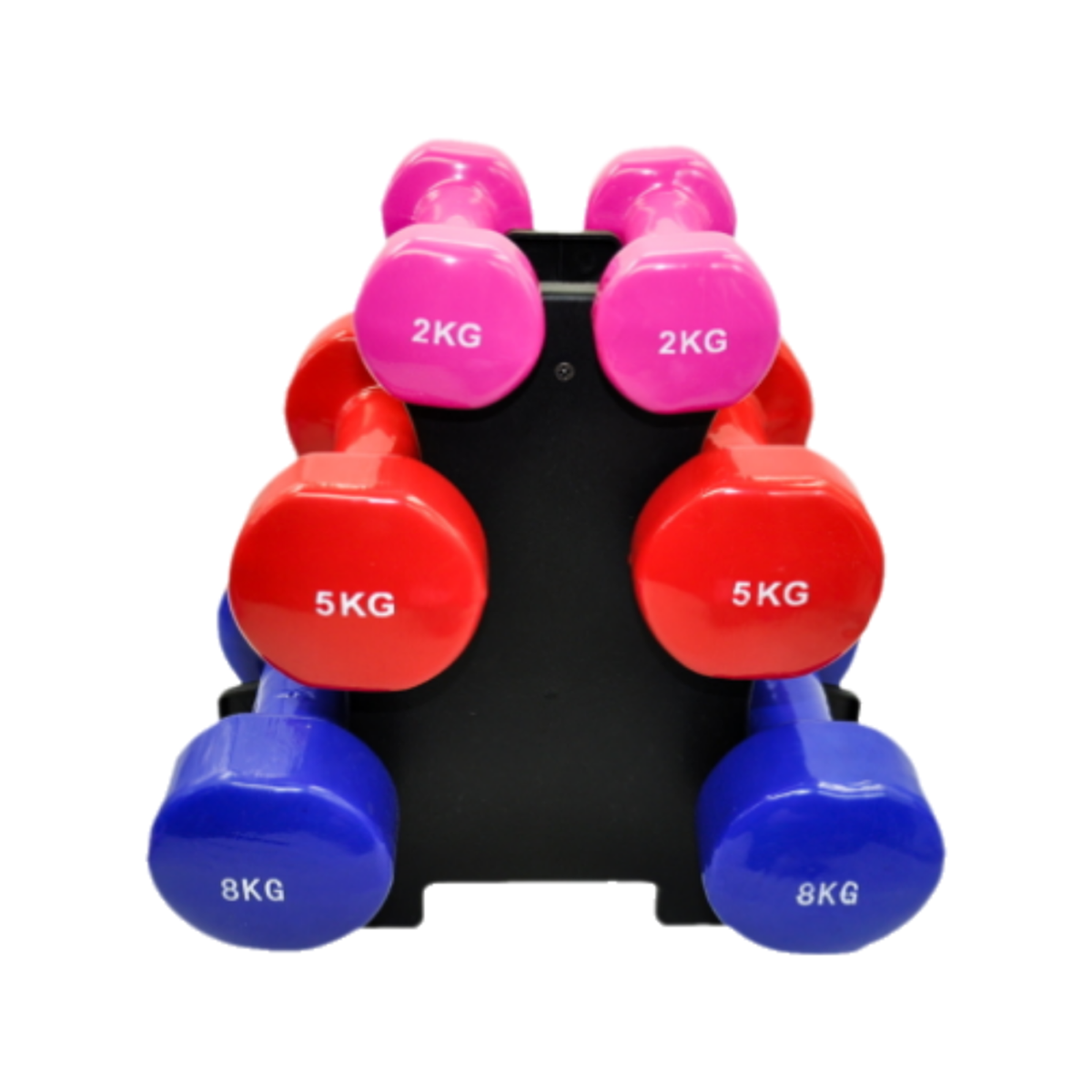3 Pairs PVC Dumbbell Set - 2kg + 5kg + 8kg - Bunnings Australia