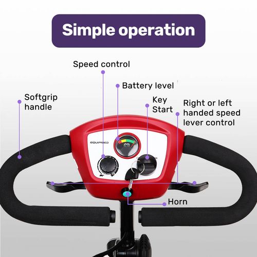 EQUIPMED Electric Mobility Scooter Portable Folding for Elderly Older ...