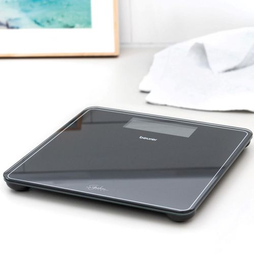 Beurer Black Digital Glass Bathroom Scales - Black - Bunnings New Zealand